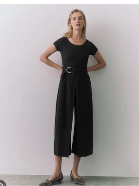 Cuyana Ponte Pleated Jumpsuit